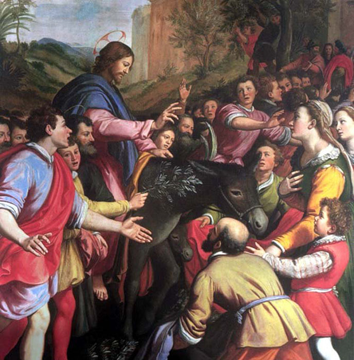 christ enters jerusalem